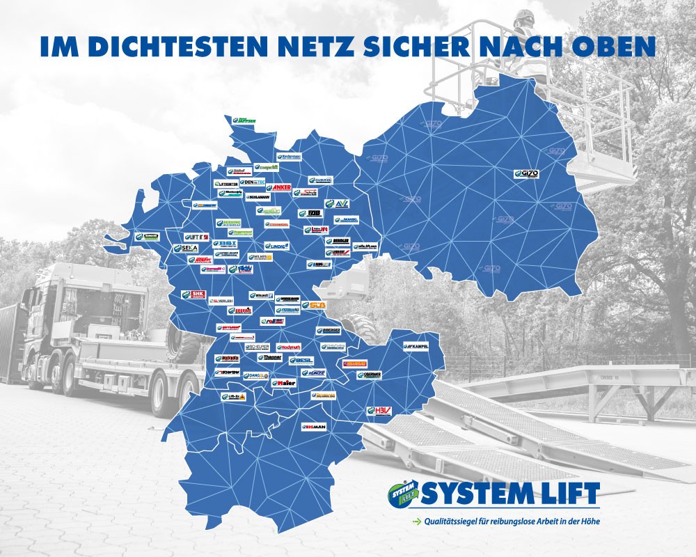 DAs SYSTEM LIFT Partnernetzwerk im DACH-Raum
