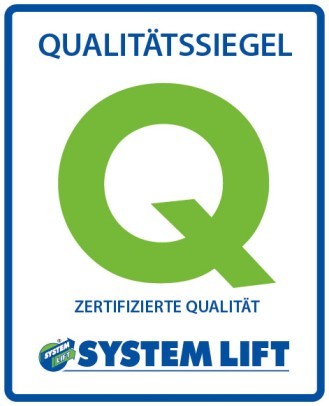 Das SYSTEM LIFT Qualitätssiegel als Auszeichnung geprüfter Partnerbetriebe